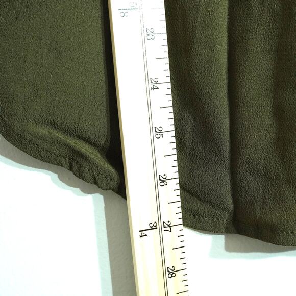 NWT Madewell Olive Green Lightweight Short Sleeve Button Up Casual Shirt Top XS - Picture 9 of 9